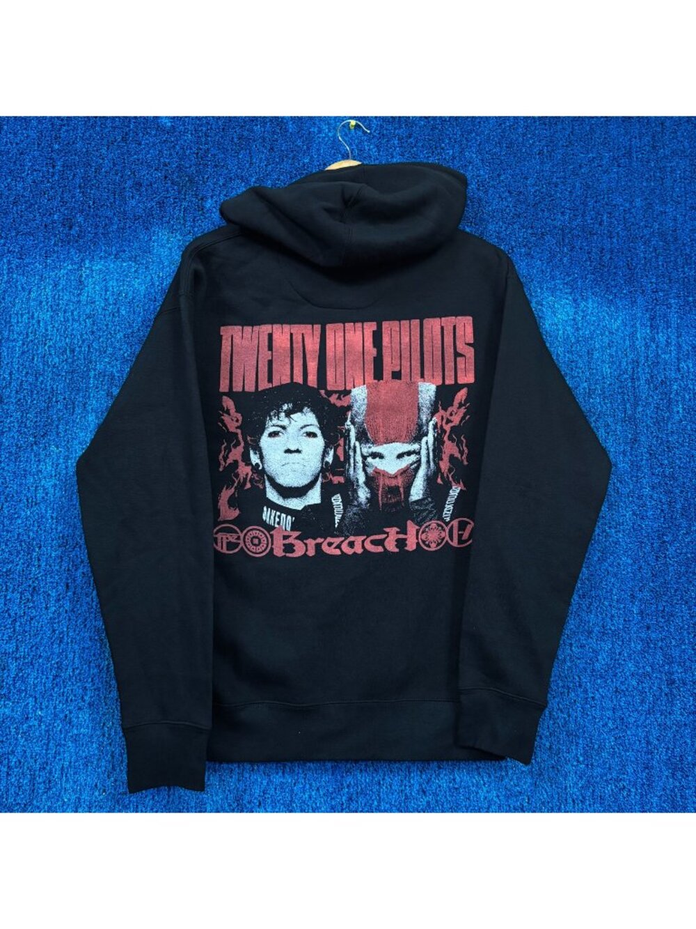 Twenty One Pilots Breach Album Synth Pop Duo Zip-Up Hoodie M